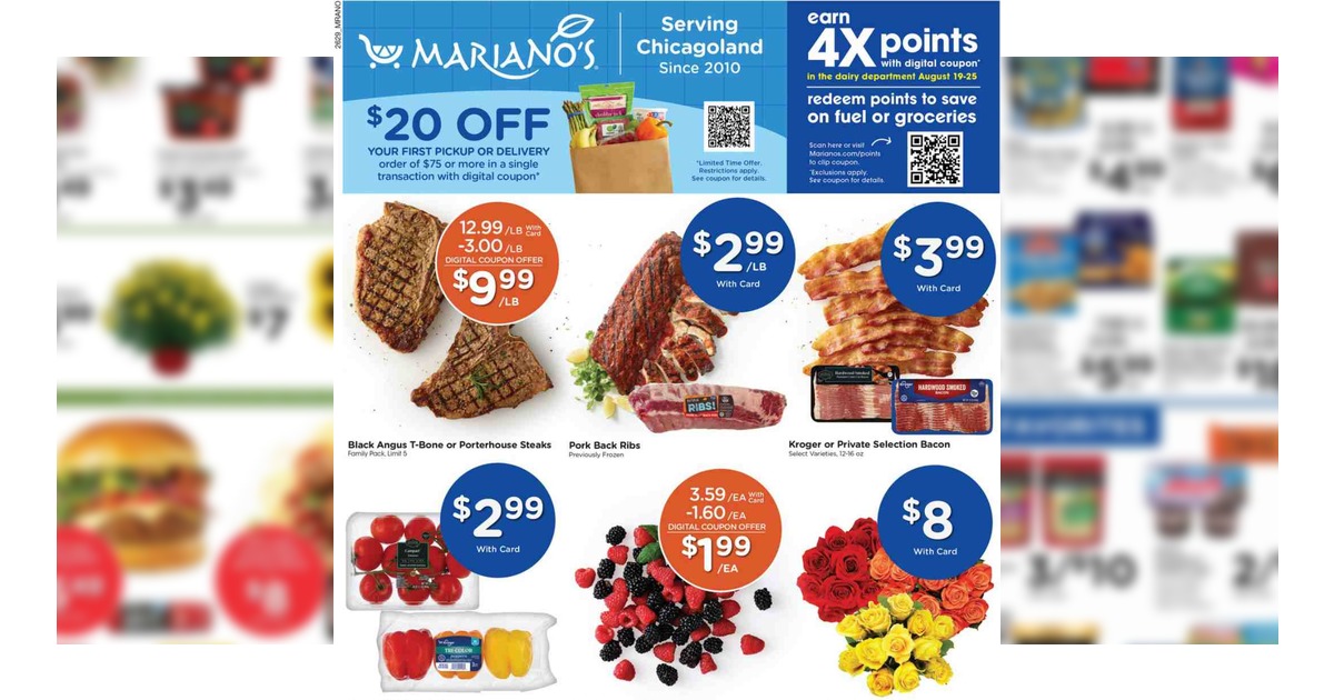Mariano’s Weekly Ad (8/26/26 – 9/1/26) Early Ad Preview