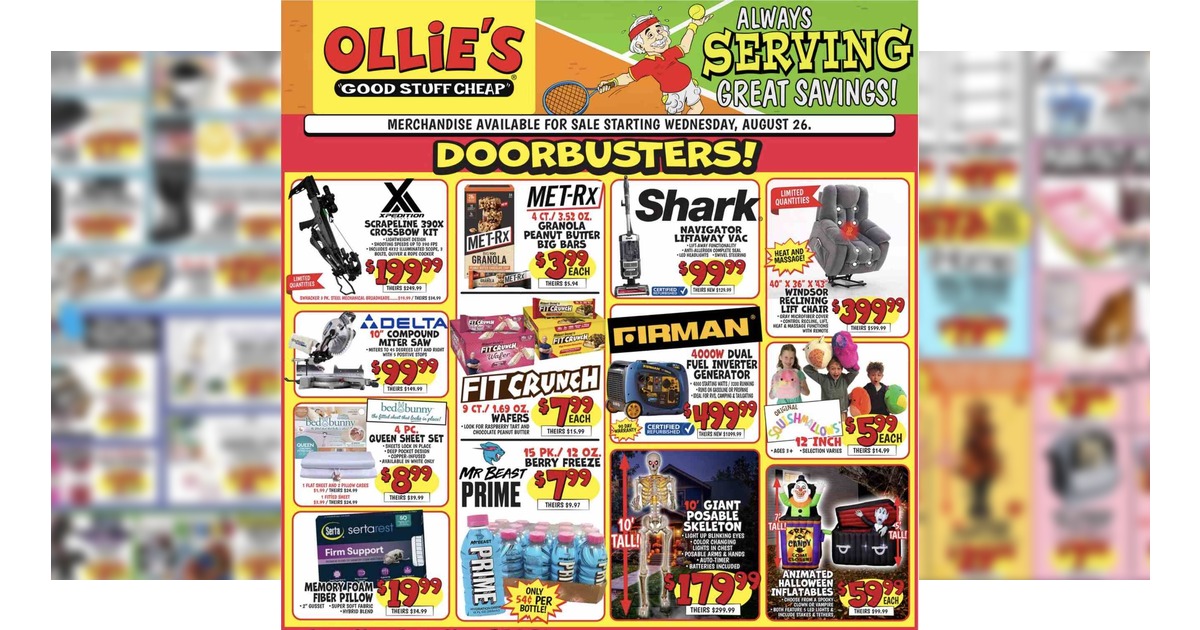 Ollie’s Weekly Ad (8/26/26 - 9/1/26) Preview!