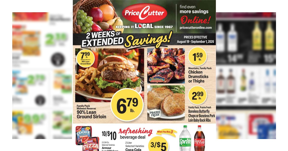 Price Cutter Weekly Ad (8/19/26 – 9/1/26) Circular Preview