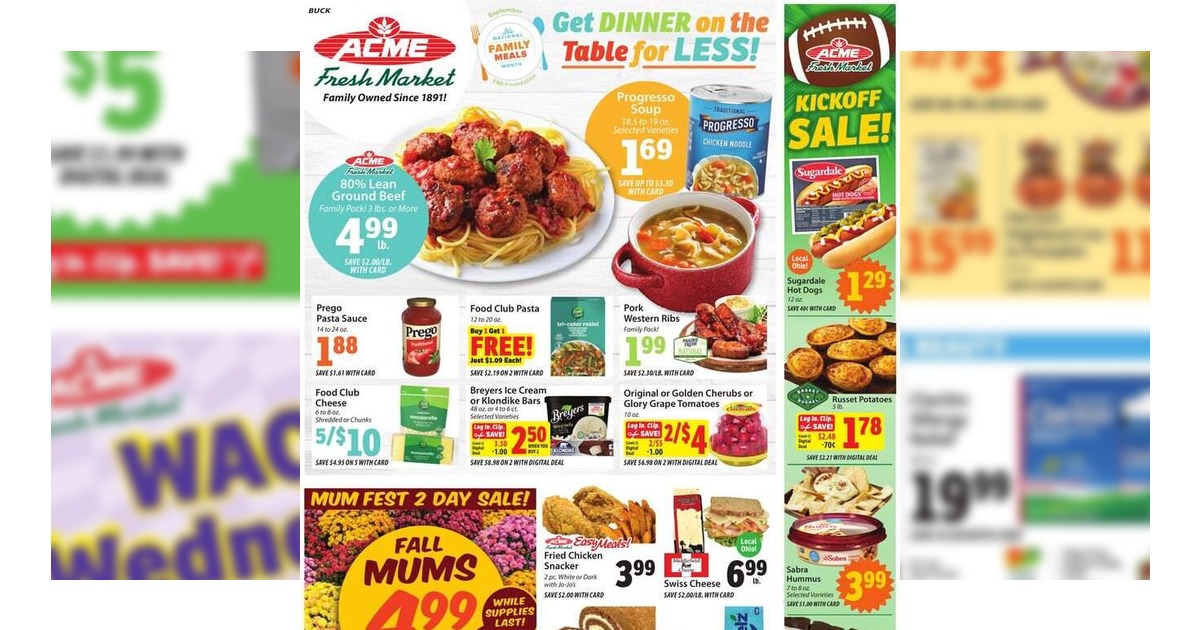 Acme Fresh Market Weekly Ad (9/10/26 – 9/16/26) Preview