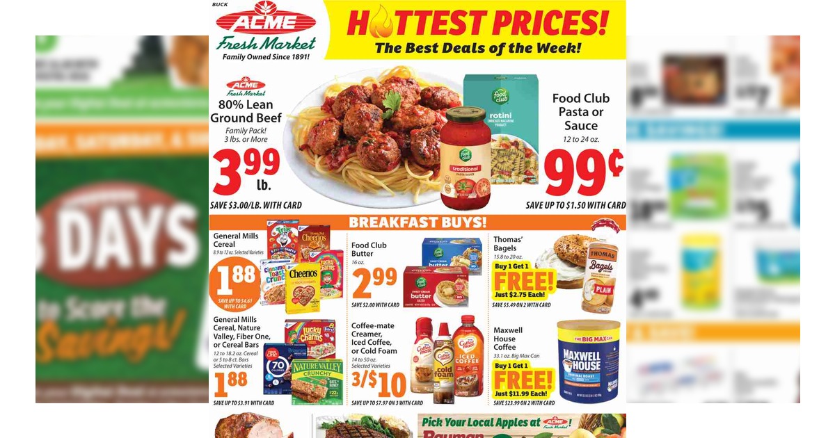 Acme Fresh Market Weekly Ad (10/1/26 – 10/7/26) Preview