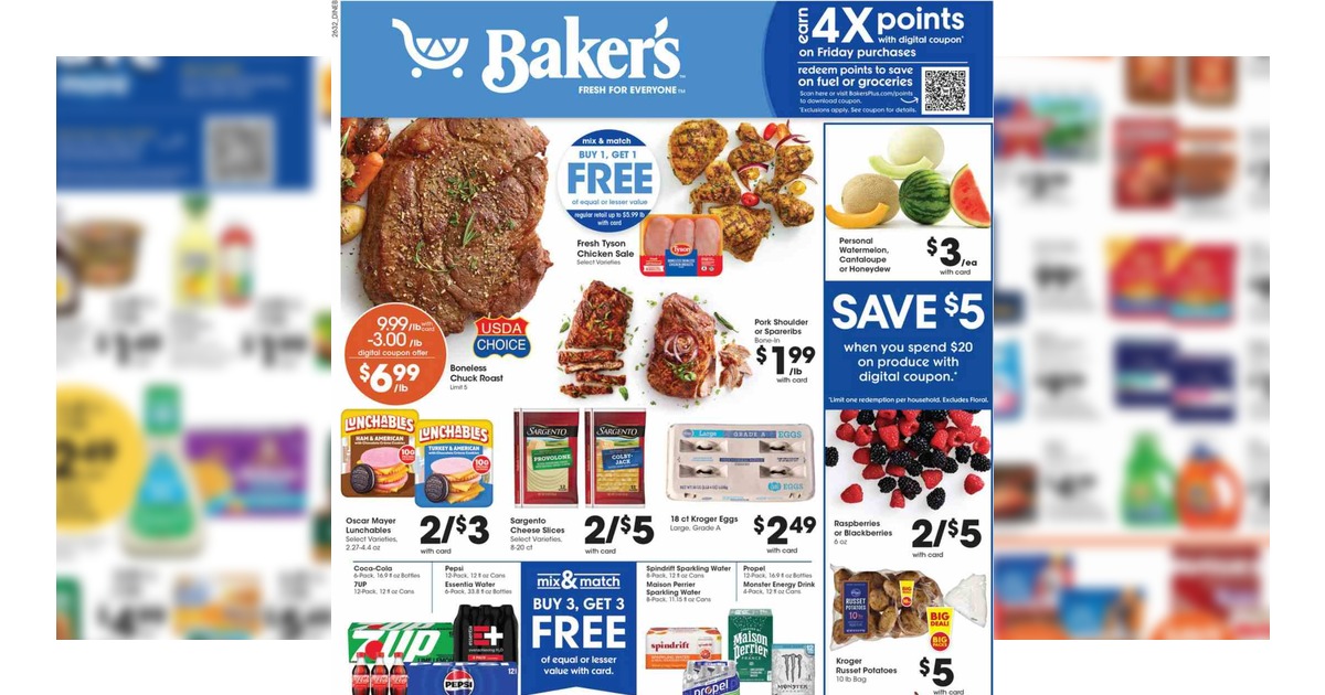 Baker’s Weekly Ad (9/9/26 – 9/15/26) Early Preview