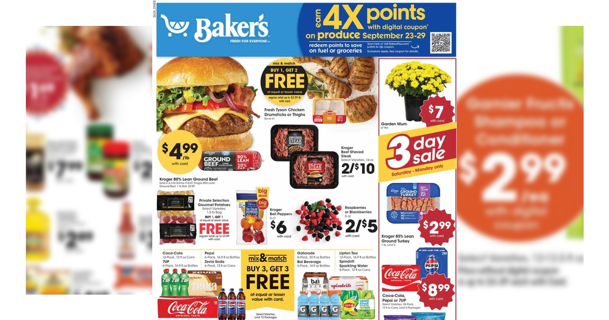 Baker's Weekly Ad (9/23/26 – 9/29/26) Early Preview