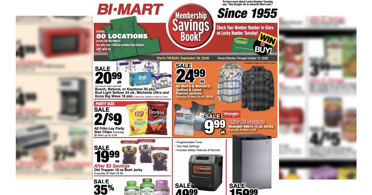 Bi Mart Weekly Ad (9/29/26 - 10/12/26) Preview!