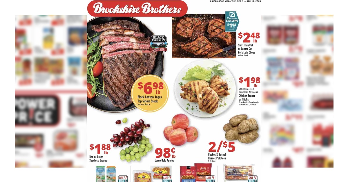 Brookshire Brothers Weekly (9/9/26 – 9/15/26) Ad