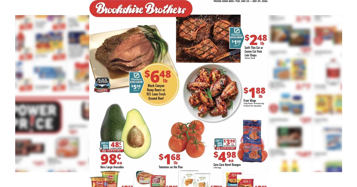 Brookshire Brothers Weekly (9/23/26 – 9/29/26) Ad
