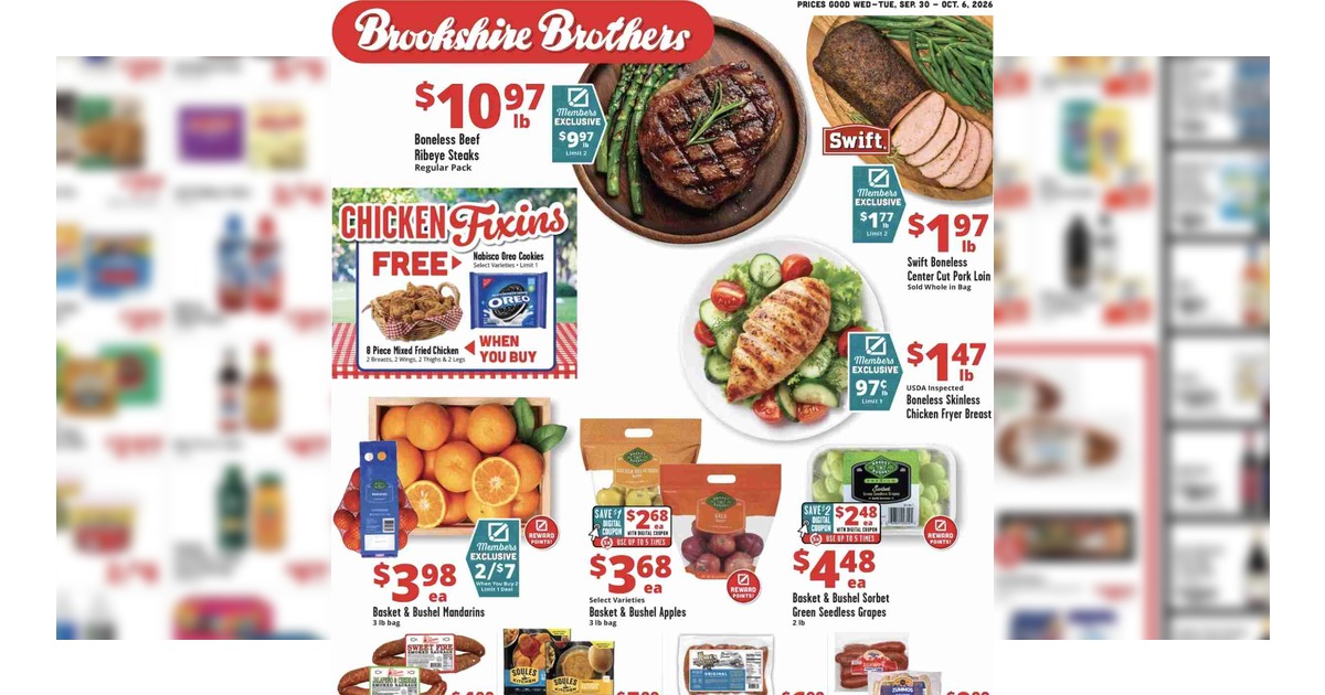 Brookshire Brothers Weekly (9/30/26 – 10/6/26) Ad