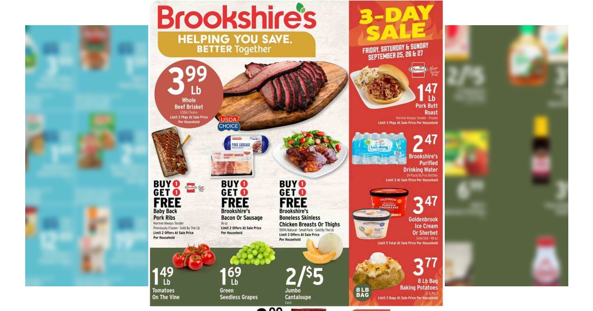 Brookshire's Ad (9/23/26 – 9/29/26) Weekly Preview