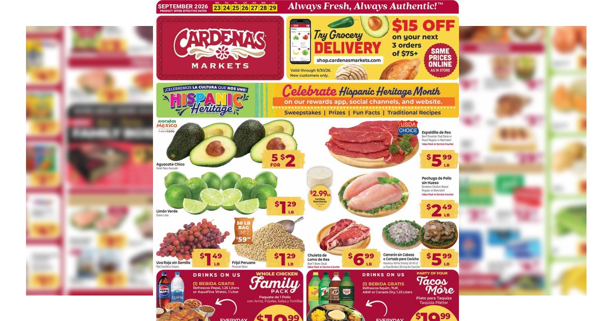 Cardenas Weekly Ad (9/23/26 – 9/29/26) Early Preview