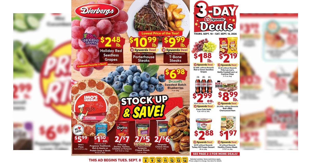 Dierbergs Ad (9/8/26 - 9/14/26) Weekly Preview