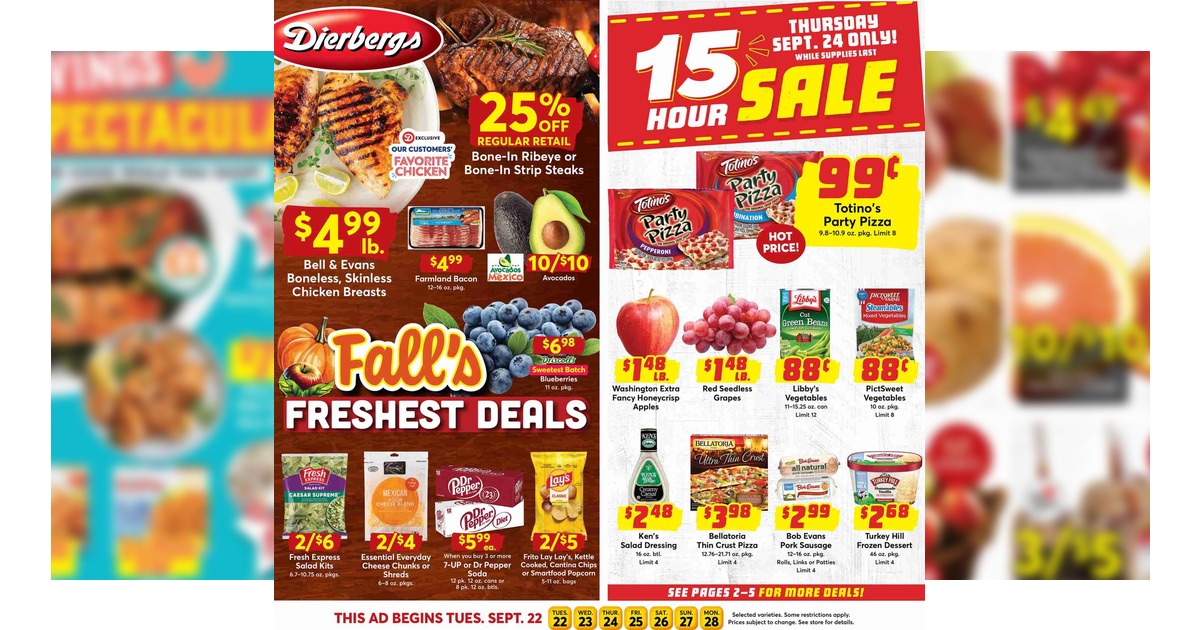 Dierbergs Ad (9/22/26 - 9/28/26) Weekly Preview