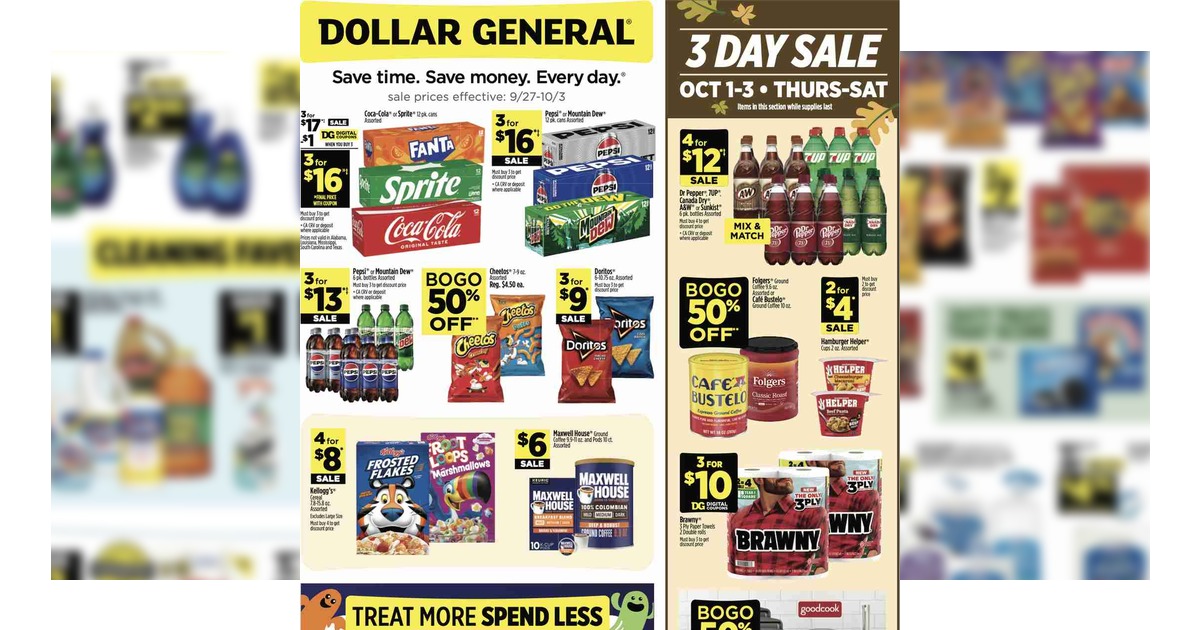 Dollar General Ad (9/27/26 - 10/3/26) Weekly Preview!