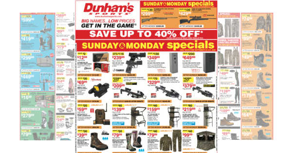 Dunham's Weekly Ad (9/19/26 - 9/24/26)