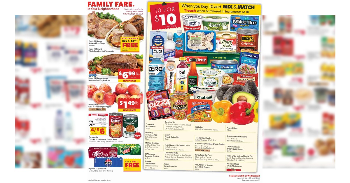 Family Fare Ad (9/20/26 - 9/26/26) Weekly Preview