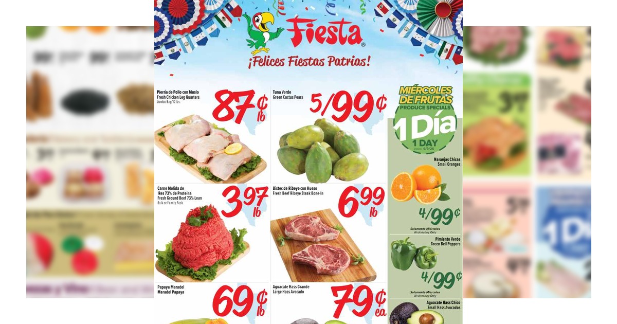 Fiesta Weekly (9/9/26 – 9/15/26) Ad