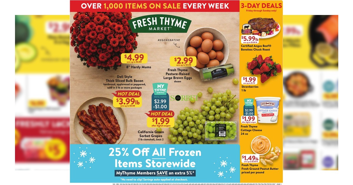 Fresh Thyme Weekly Ad (9/23/26 – 9/29/26) Early Ad Preview