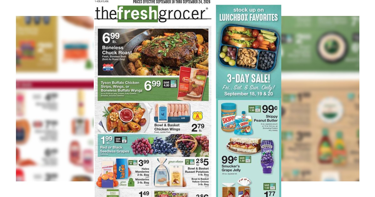 The Fresh Grocer Ad (9/18/26– 9/24/26) Gerrity's Weekly Ad
