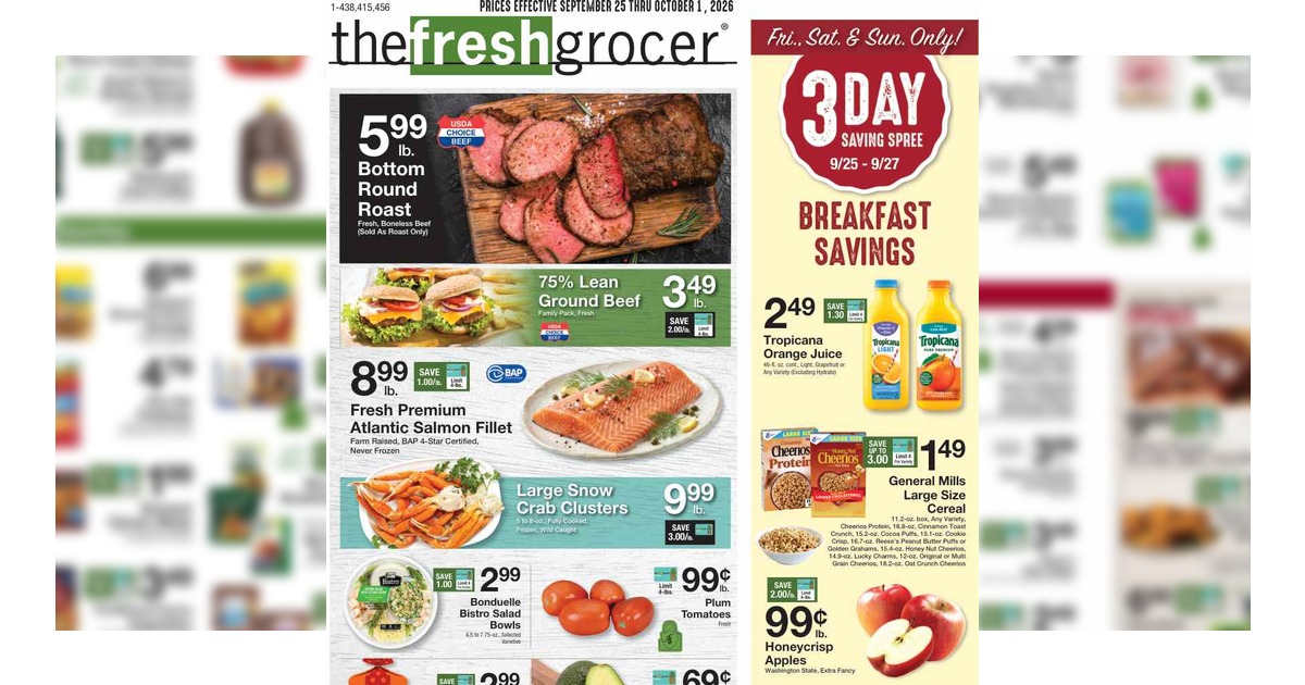 The Fresh Grocer Ad (9/25/26– 10/1/26) Gerrity's Weekly Ad