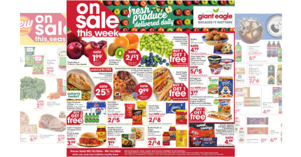 Giant Eagle Weekly (9/10/26 - 9/16/26)