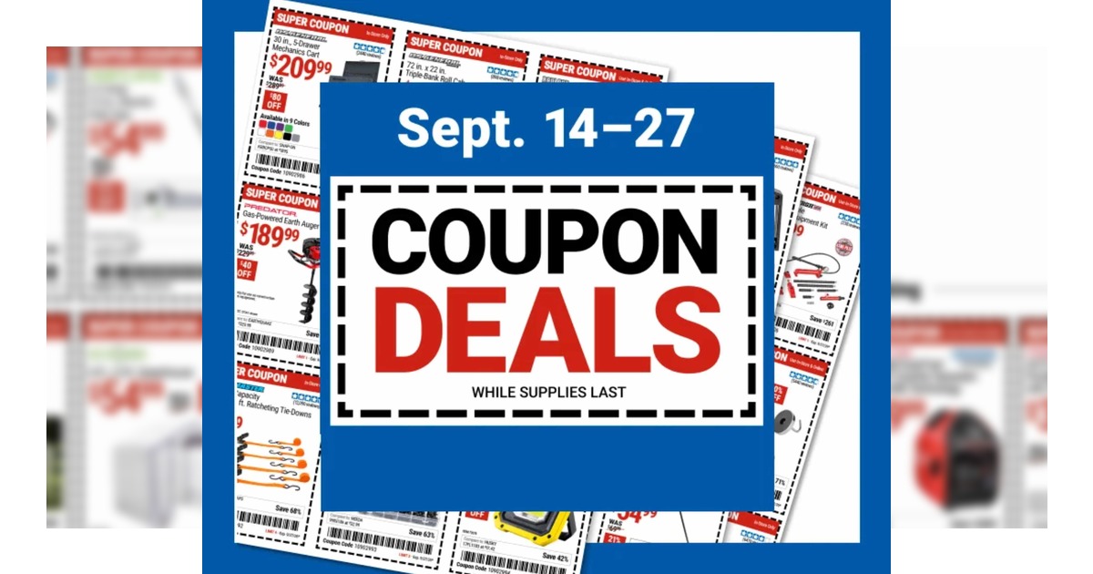 Harbor Freight Sales Flyer (9/14/26 – 9/27/26) Coupons Preview