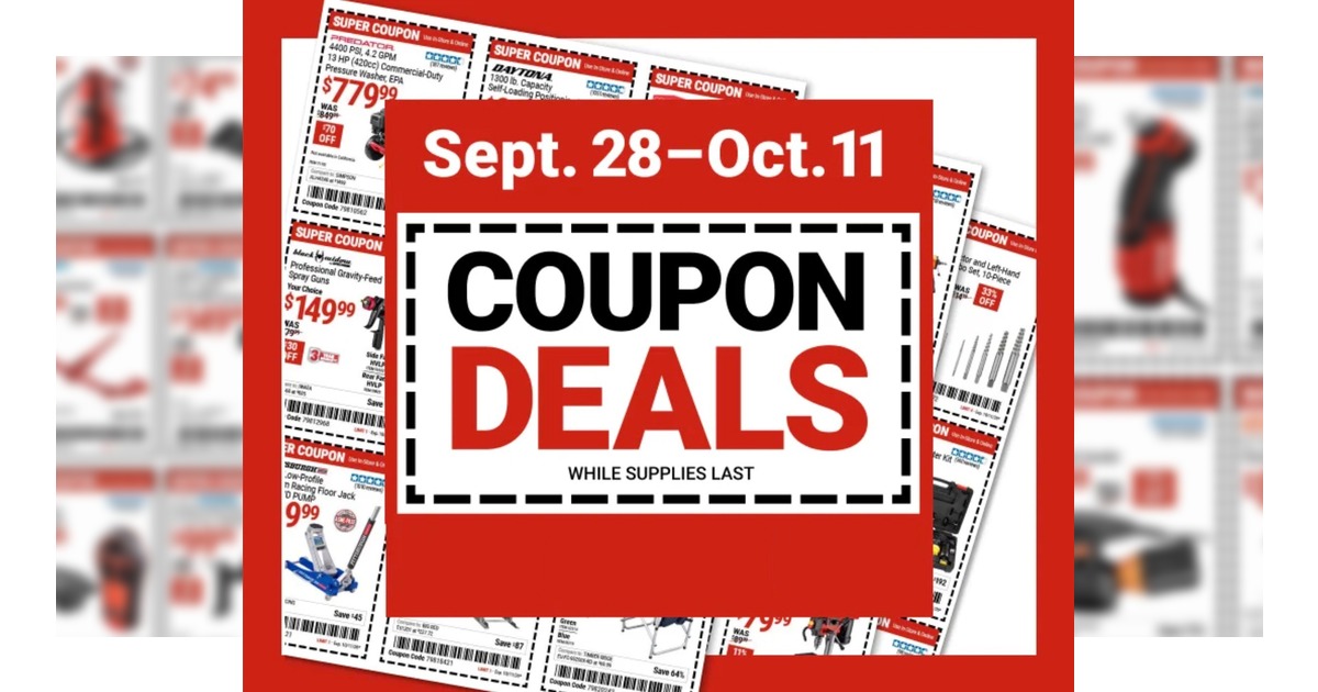 Harbor Freight Sales Flyer (9/28/26 – 10/11/26) Coupons Preview