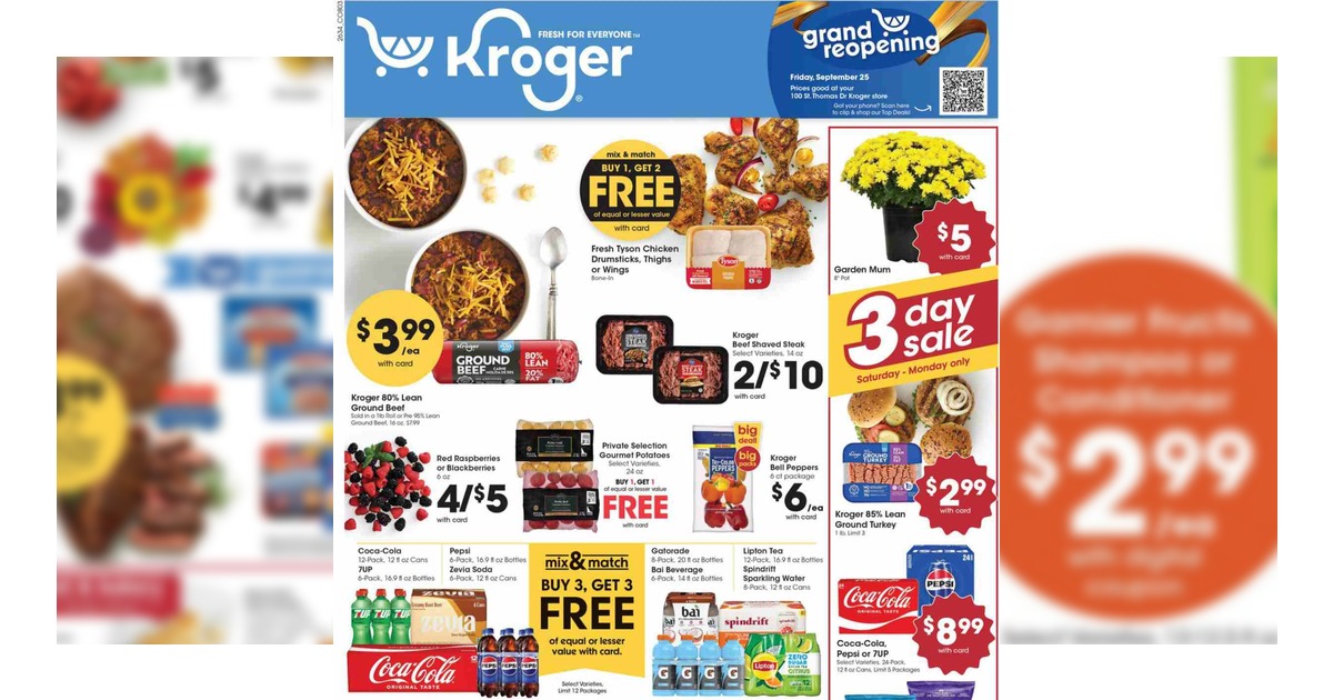 Kroger Weekly Ad (9/23/26 - 9/29/26) Early Preview!