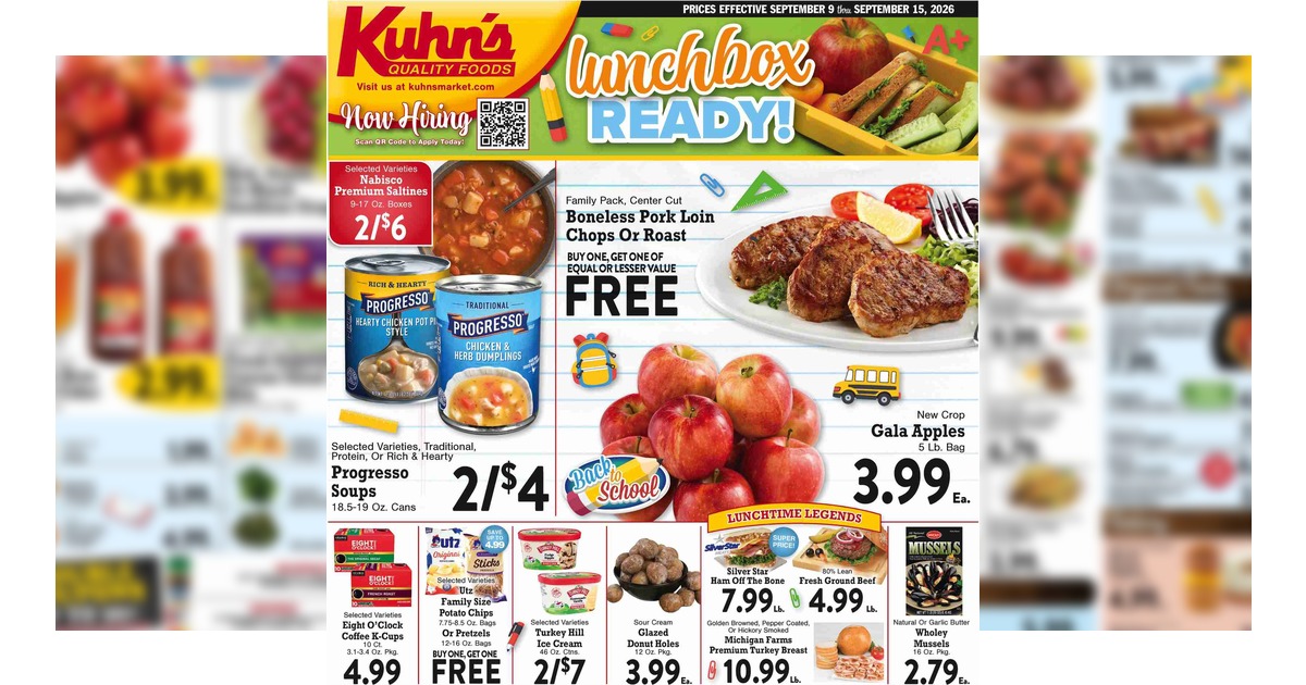 Kuhn's Weekly Ad (9/9/26 – 9/15/26) Preview