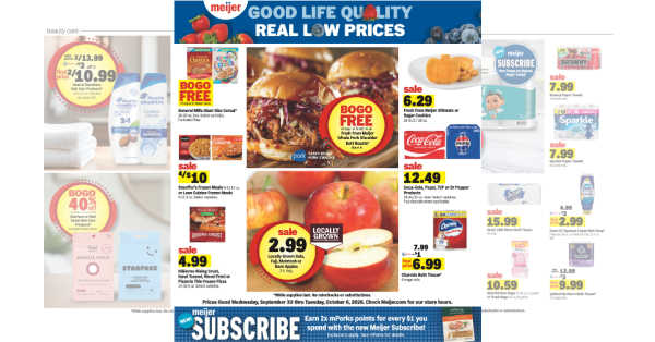 Meijer Weekly Ad (9/30/26 – 10/6/26)