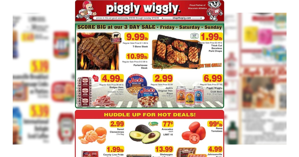 Piggly Wiggly Weekly (9/9/26 – 9/15/26) Ad Preview!