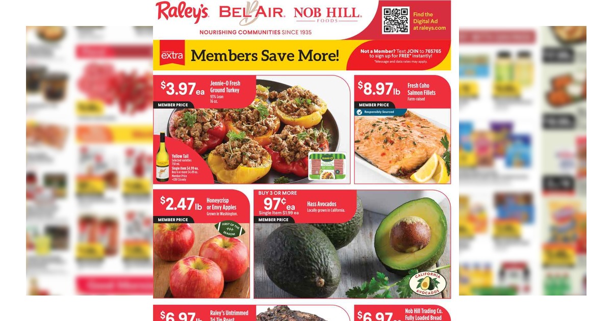 Raley's Weekly Ad (9/9/26 – 9/15/26) Nob Hill Ad