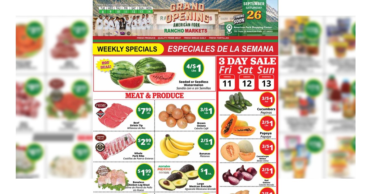 Rancho Markets Weekly Ad (9/8/26 - 9/14/26)