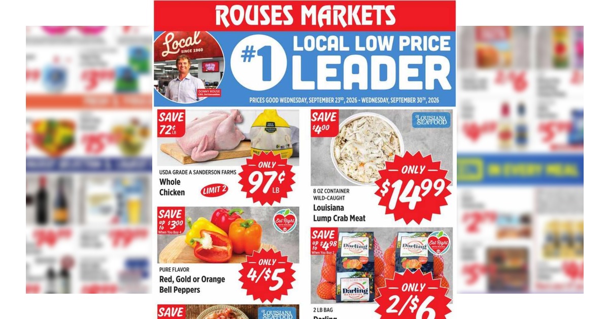 Rouses Weekly (9/23/26 – 9/30/26) Ad Preview