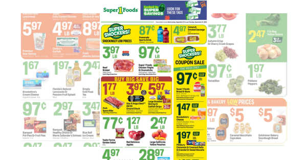 Super 1 Foods Ad (9/9/26 – 9/15/26)