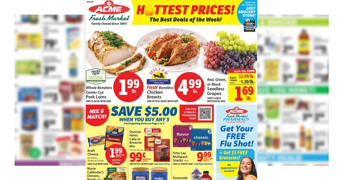 Acme Fresh Market Weekly Ad (10/15/26 – 10/21/26) Preview