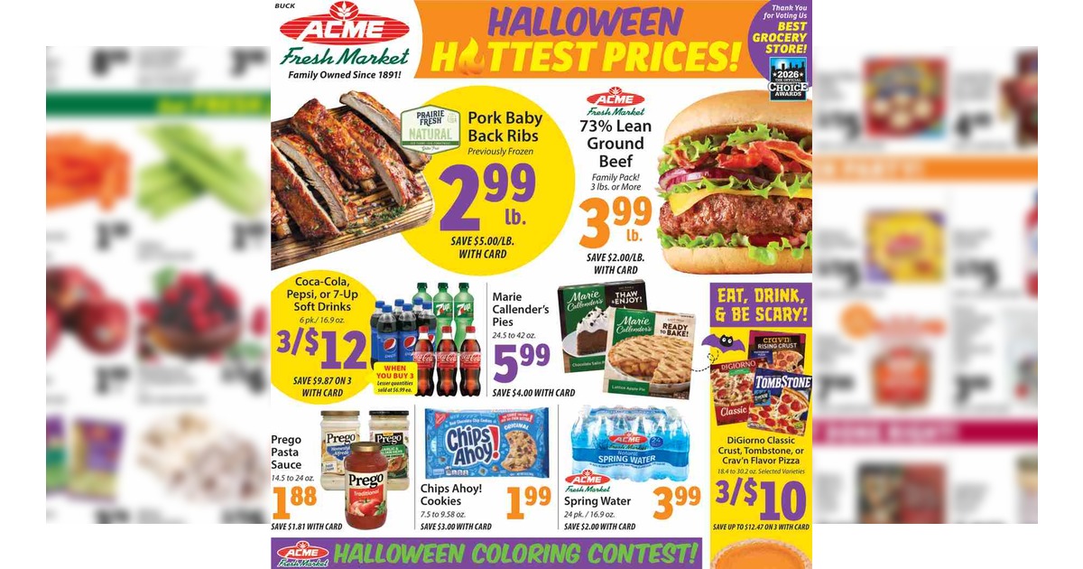 Acme Fresh Market Weekly Ad (10/22/26 – 10/28/26) Preview