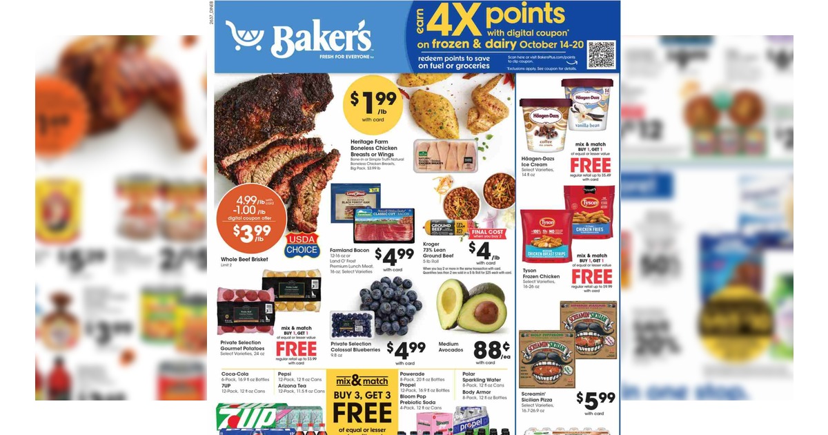 Baker's Weekly Ad (10/14/26 – 10/20/26) Early Preview