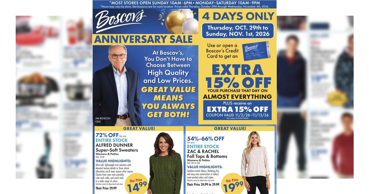 Boscov's Ad (10/29/26 - 11/4/26) Weekly Preview!