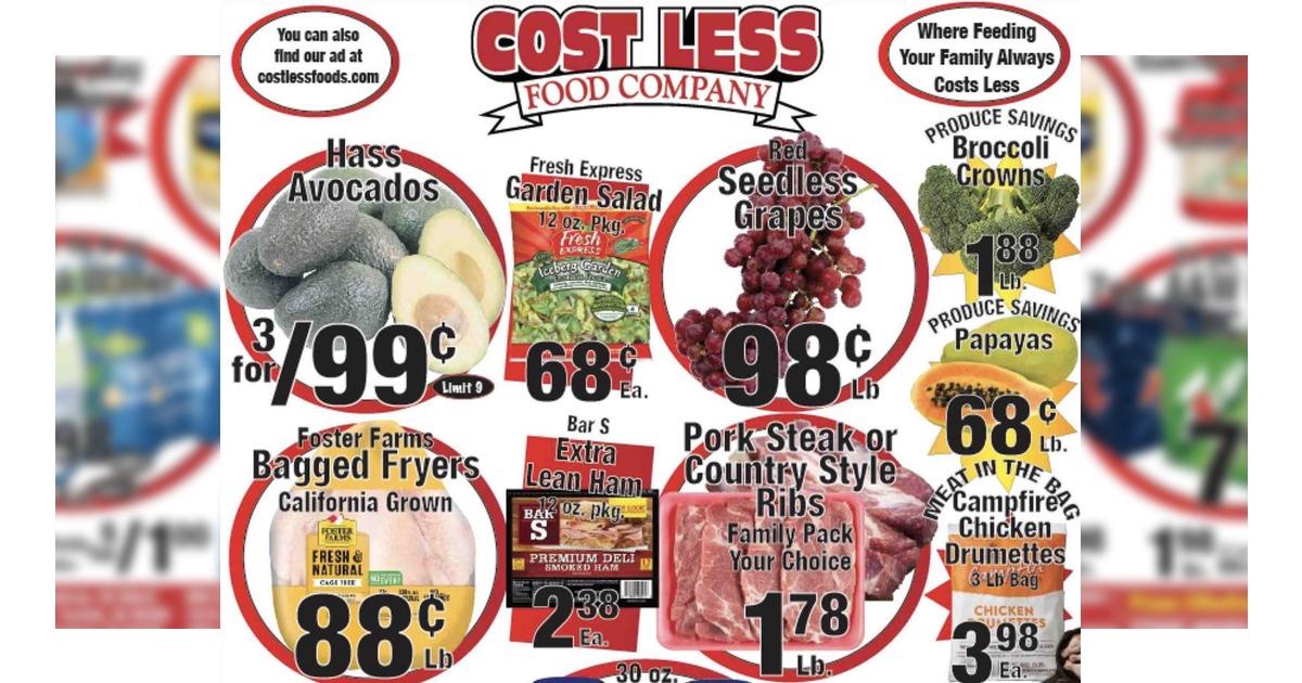 Cost Less Weekly Ad (10/7/26 – 10/13/26) Preview