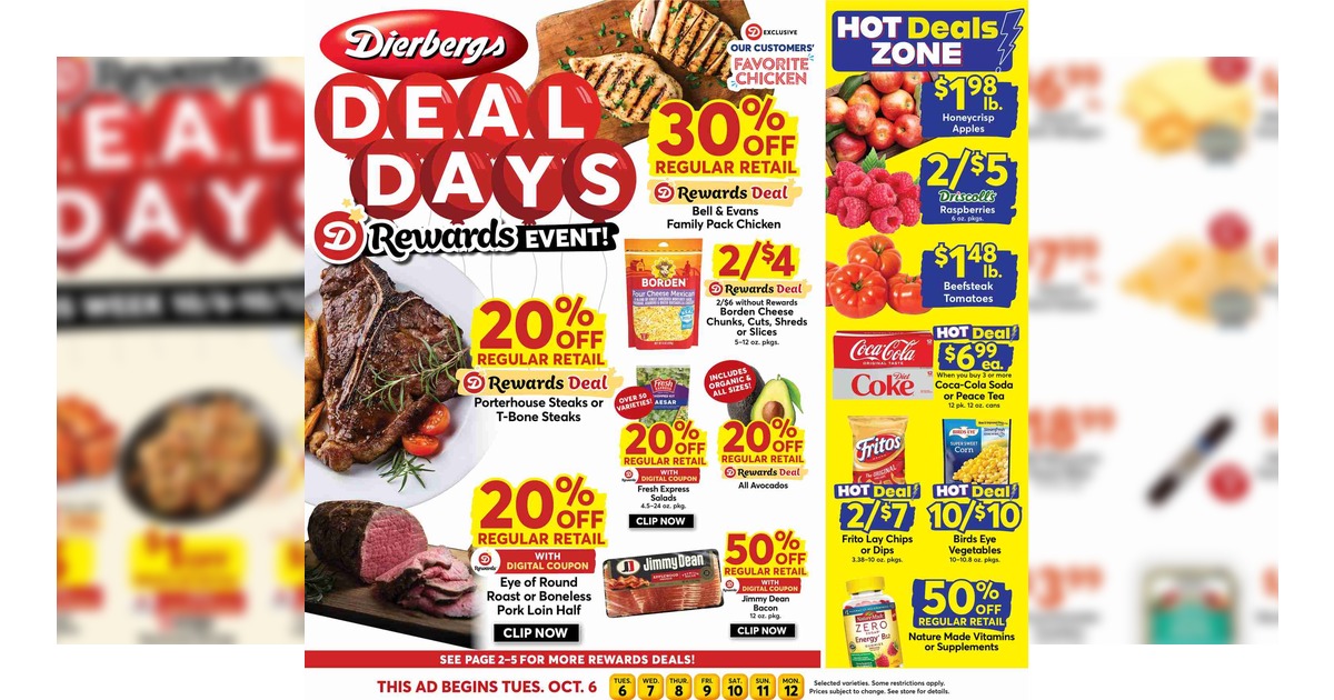 Dierbergs Ad (10/6/26 - 10/12/26) Weekly Preview