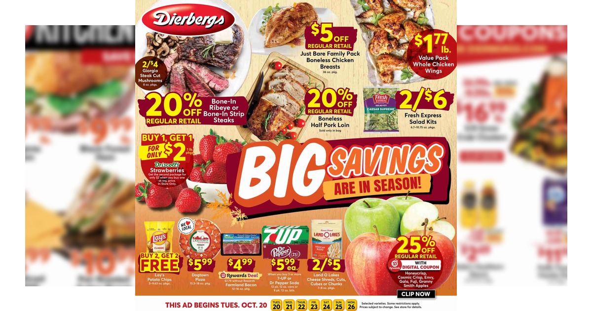 Dierbergs Ad (10/20/26 - 10/26/26) Weekly Preview