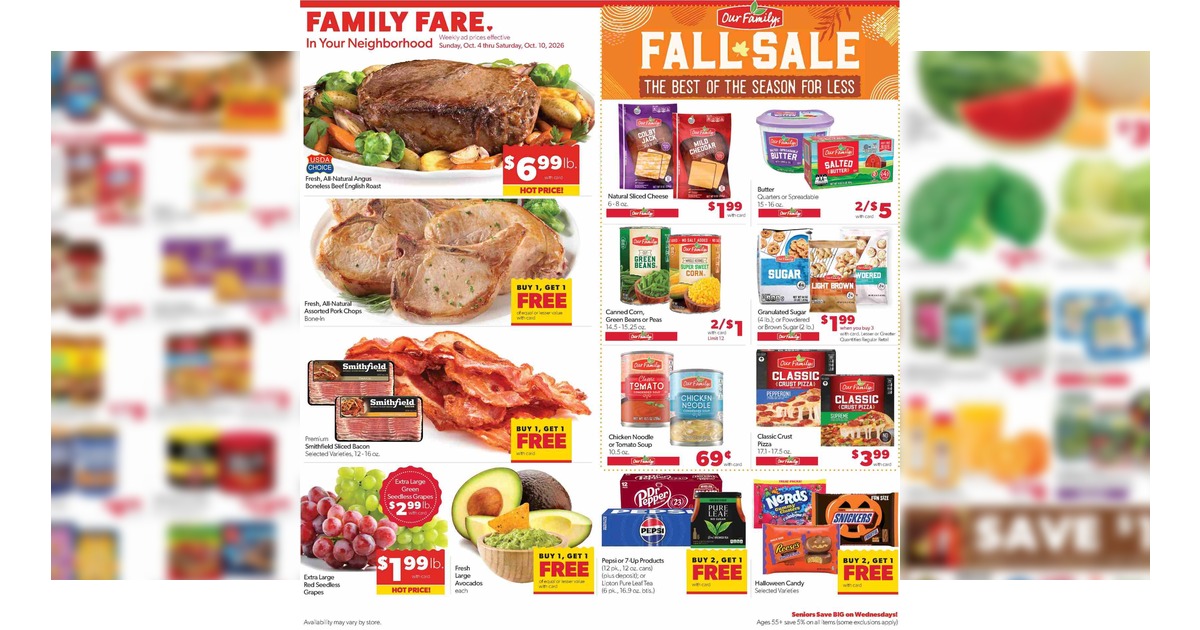 Family Fare Ad (10/4/26 - 10/10/26) Weekly Preview