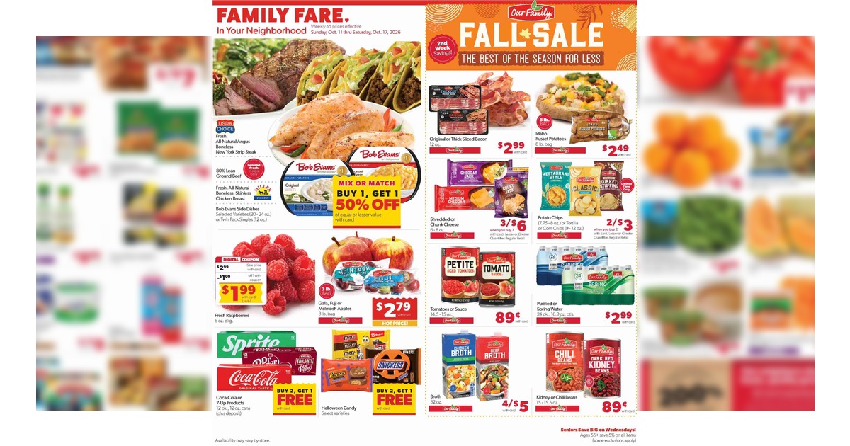 Family Fare Ad (10/11/26 - 10/17/26) Weekly Preview