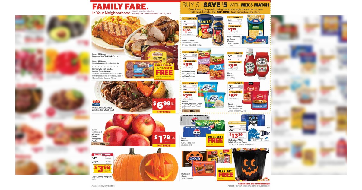 Family Fare Ad (10/18/26 - 10/24/26) Weekly Preview