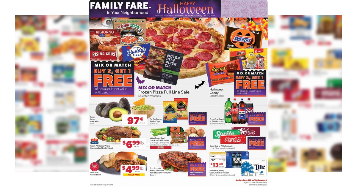 Family Fare Ad (10/25/26 - 10/31/26) Weekly Preview