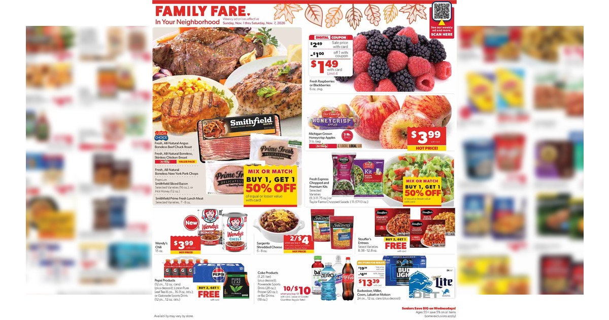 Family Fare Ad (11/1/26 - 11/7/26) Weekly Preview