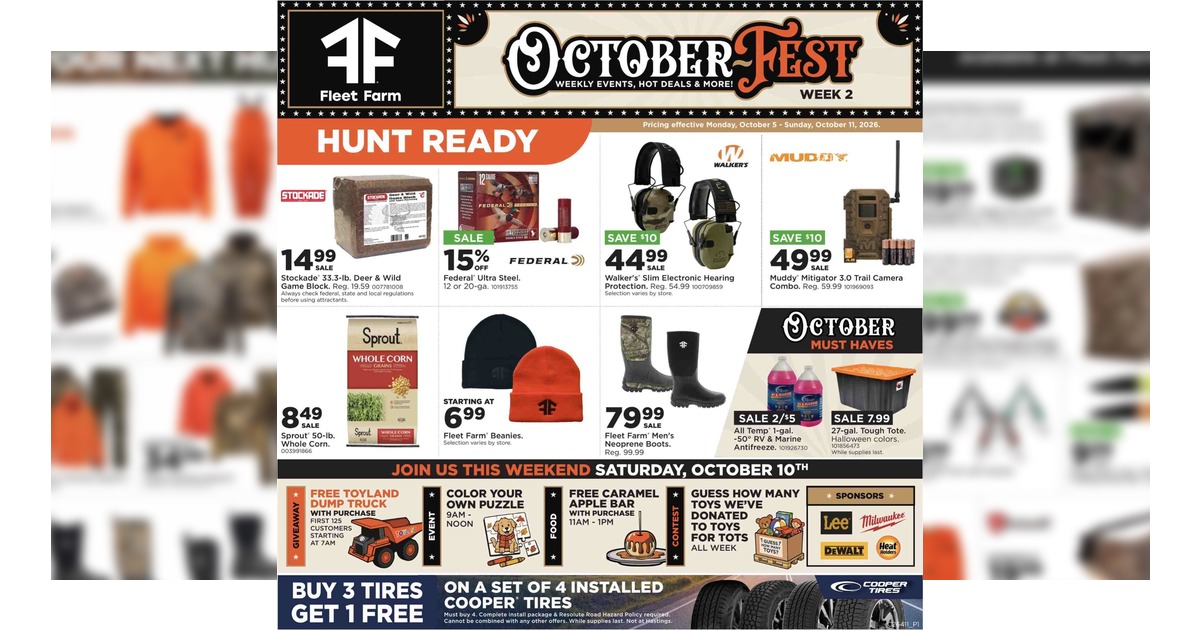 Fleet Farm Weekly Ad (10/5/26 - 10/11/26) Preview!