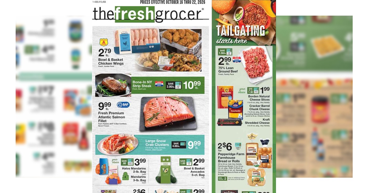 The Fresh Grocer Ad (10/16/26– 10/22/26) Gerrity's Weekly Ad