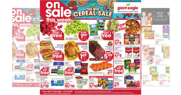 Giant Eagle Weekly (10/8/26 - 10/14/26)