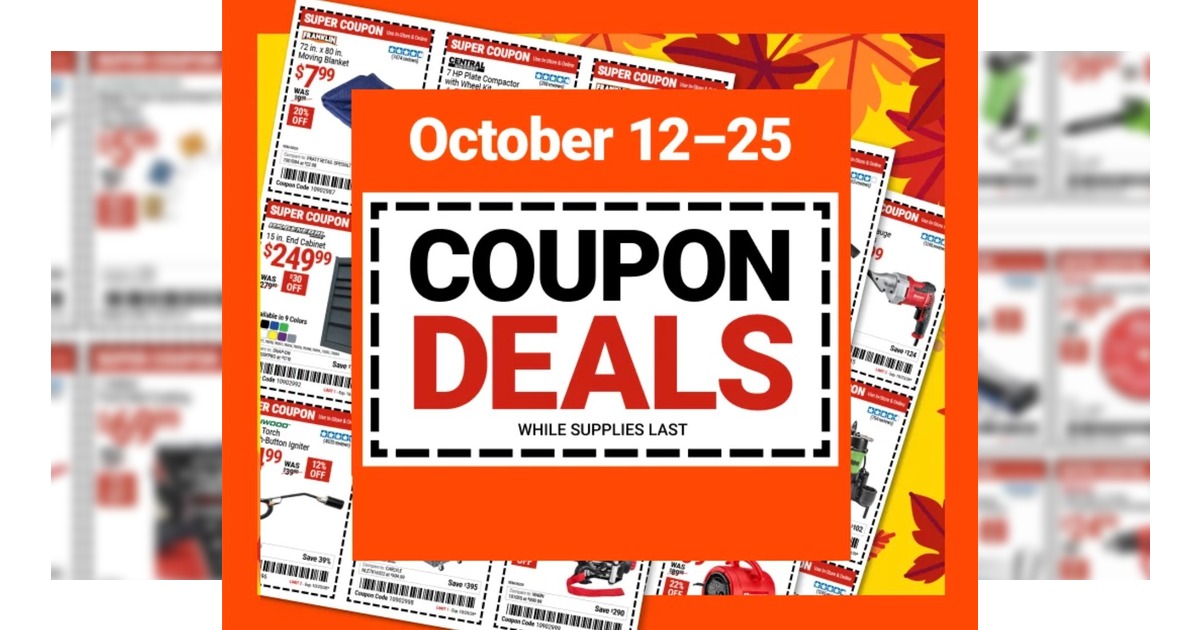 Harbor Freight Sales Flyer (10/12/26 – 10/25/26) Coupons Preview