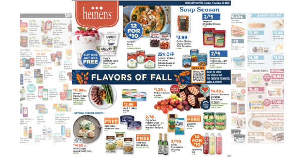 Heinen's Weekly (10/7/26 – 10/13/26)